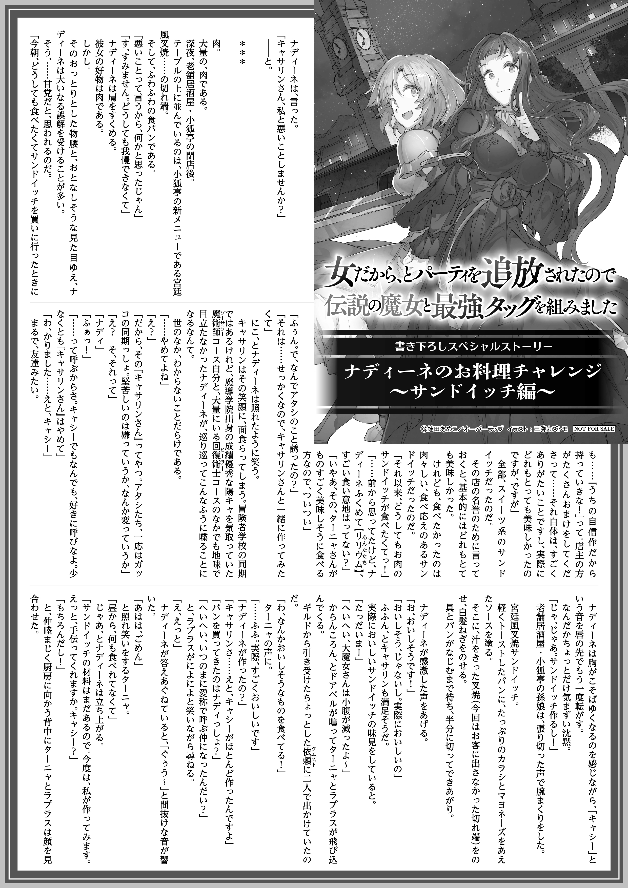 【ノベルス】「女だから、とパーティを追放されたので伝説の魔女と最強タッグを組みました 2」A4SSペーパー